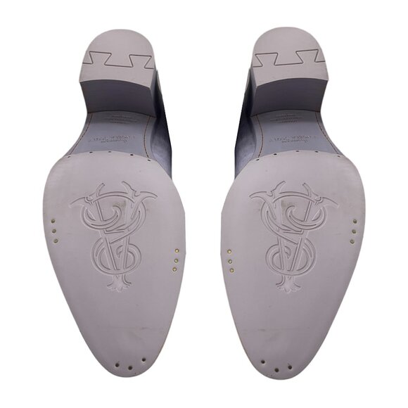 The Office of Angela Scott Lavender Suede Lace-Up Oxford Shoes - Picture 12 of 12